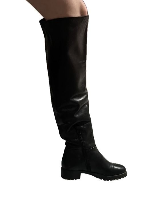 Сапоги кожа, мех 36 размер маломерка