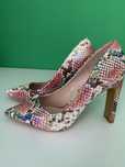 Pantofi stiletto cu toc dreptunghiular