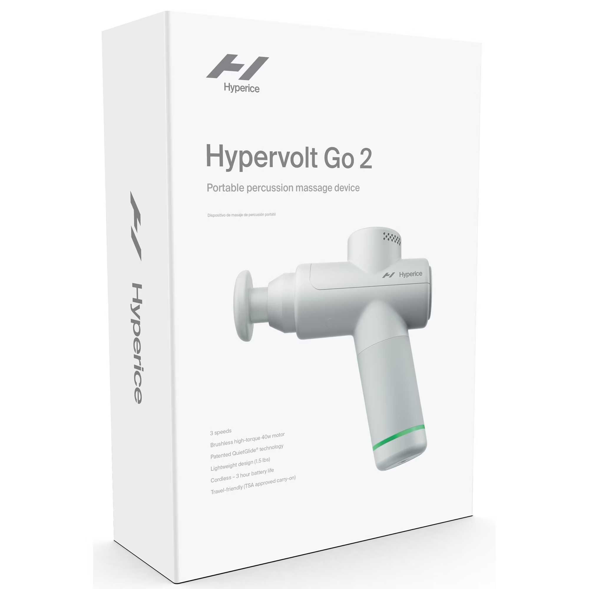 Aparat de masaj cu vibratie Hypervolt GO 2, 2 capete,3 viteze percutie