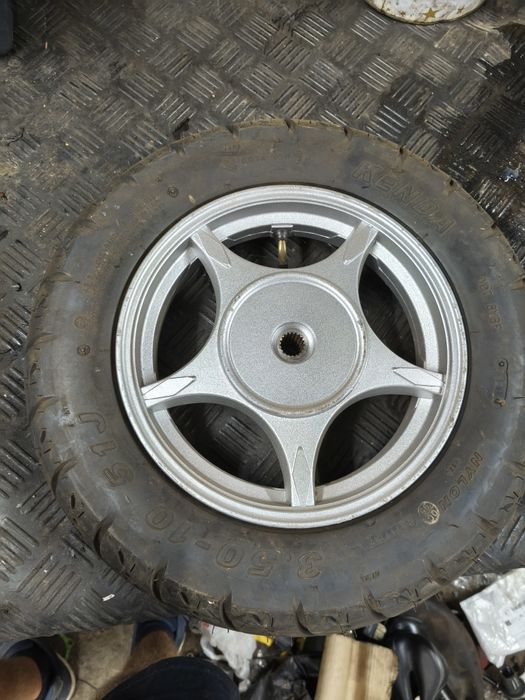 Roată completa spate gy6 pe 10