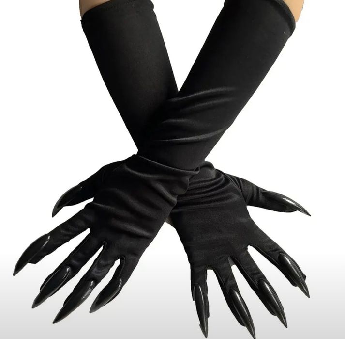 Карнавальные перчатки с когтями-длинными ногтями
