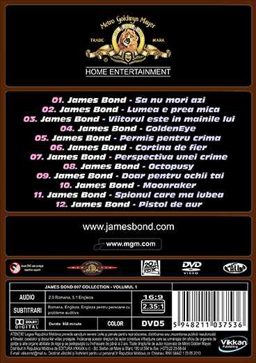 James Bond 007 Colectie Volumul 1 - DVD - subtitrate in romana