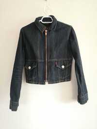 geaca jacheta blugi Levi´s Red Levis biker jacket fermoar