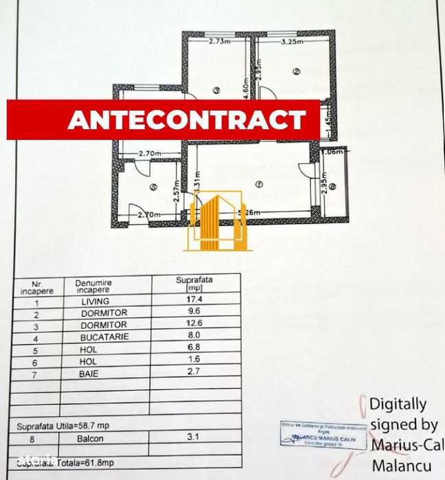 Apartament 3 Camere Trivale