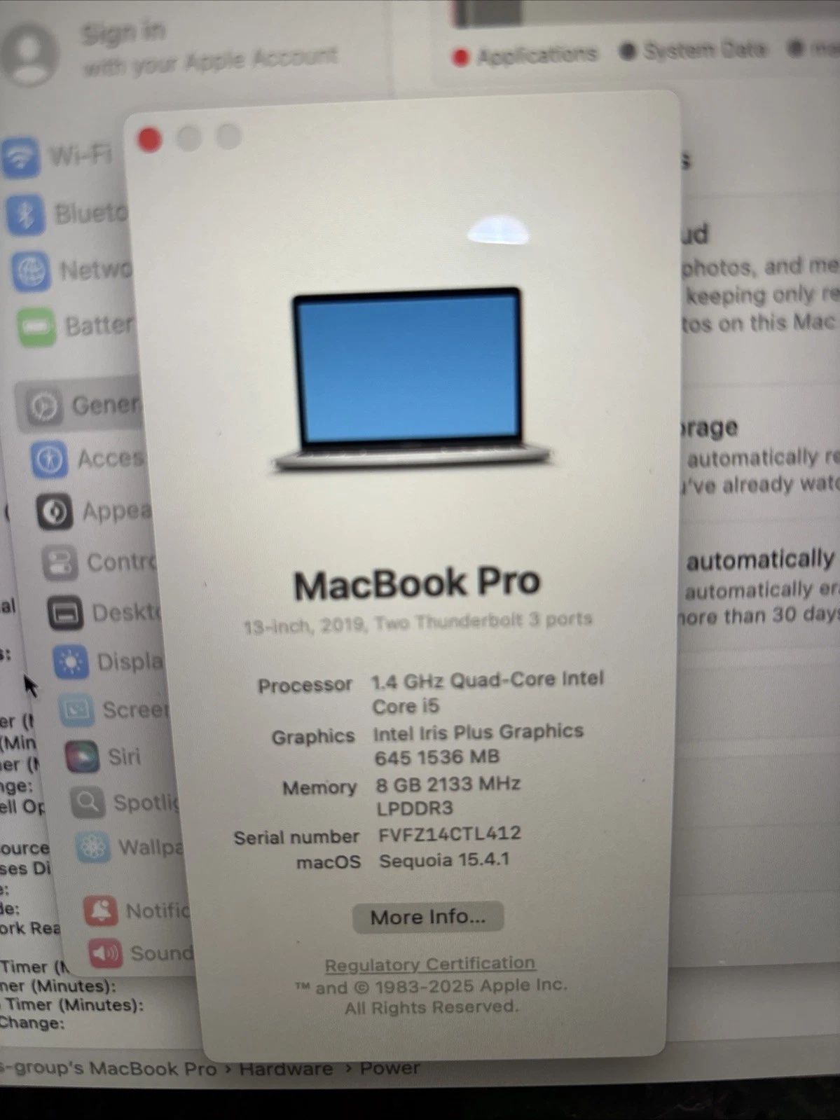 MacBook Pro 2019 13 inch