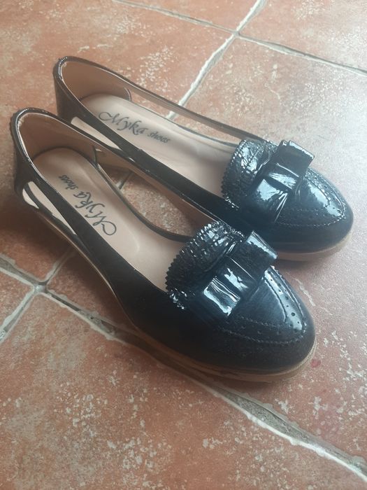 Balerini piele lacuita