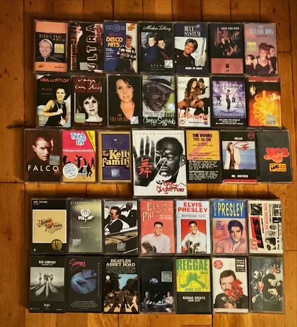 Lot casete orig: Depeche, CC Catch, Vaya Con Dios, Elvis, atb, O. Haza