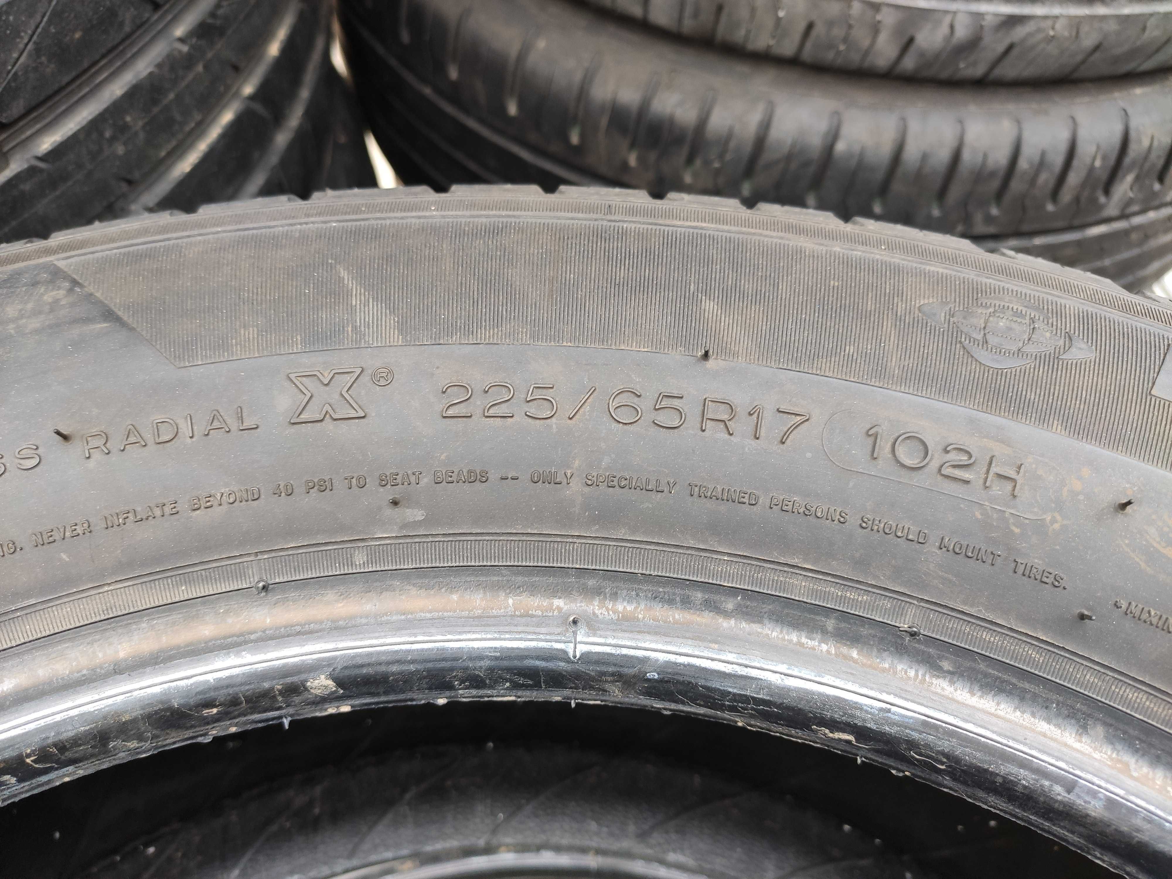 4бр Летни гуми 225 65 17 - Michelin