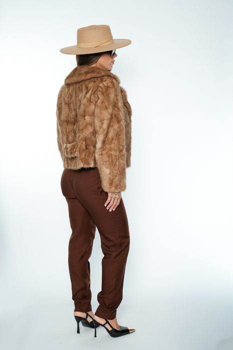 Haina scurta din blana naturala de nurca