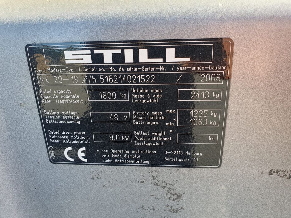 Stivuitor Elecric— Still RX20-18
