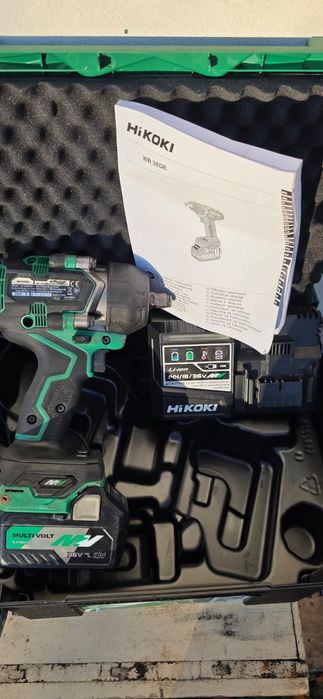 Mașina înșurubat cu impact hikoki wr36de 1050 nm la set