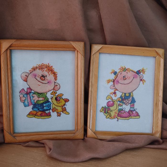 Отдам парную вышивку за шоколад Казахстанский