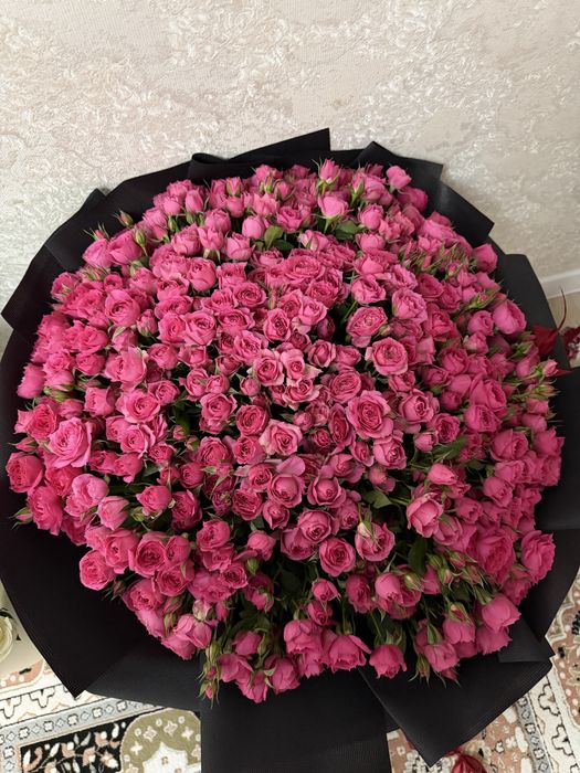 Цветы 201 шт, кустовые розы