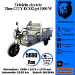 Triciclu electric THOR CITY ECO2 cargo tuk tuk nou