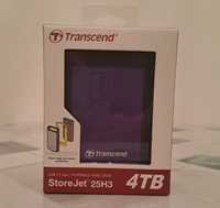 Новый в упаковке внешний жесткий диск Тranscend 4TB.