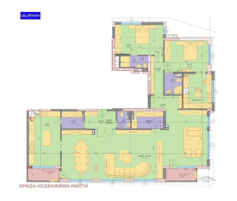 Продава се Многостаен апартамент в София, Кръстова вада - 258 кв.м за 2549 €/кв.м - Снимка #16