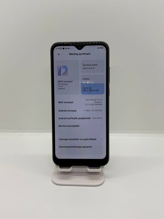 Redmi note 8T sotiladi dastavka bor