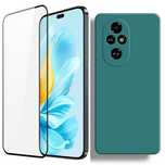 Husa Silicon Interior Fin +Folie Sticla Silicon Honor 200/400 LITE PRO