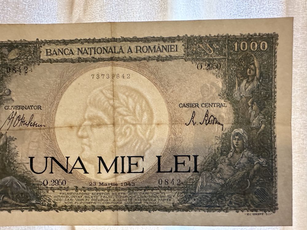 Bancnota 1000 lei, 1943