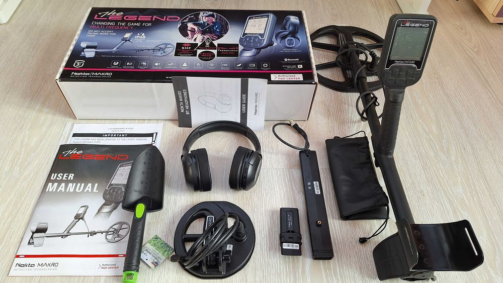 Металотърсач металдетектор Nokta Legend Pro,за суша и вода пълен пакет