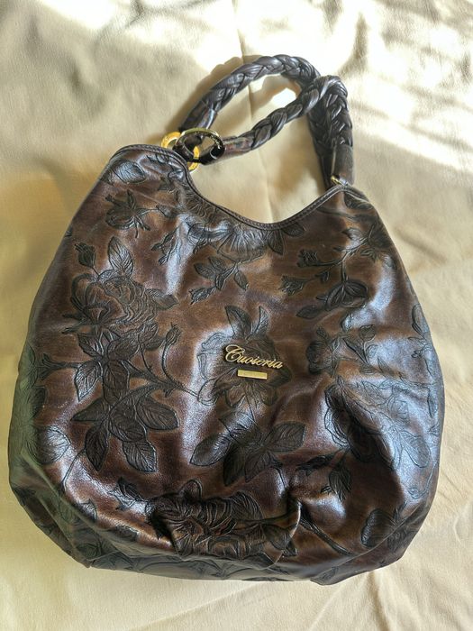 Geanta din piele naturala Hobo Mimi de la Cuoieria Fiorentina, Italia