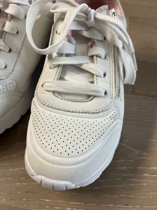 Skechers- sneakers alb UNO LITE, fete, măsura 31