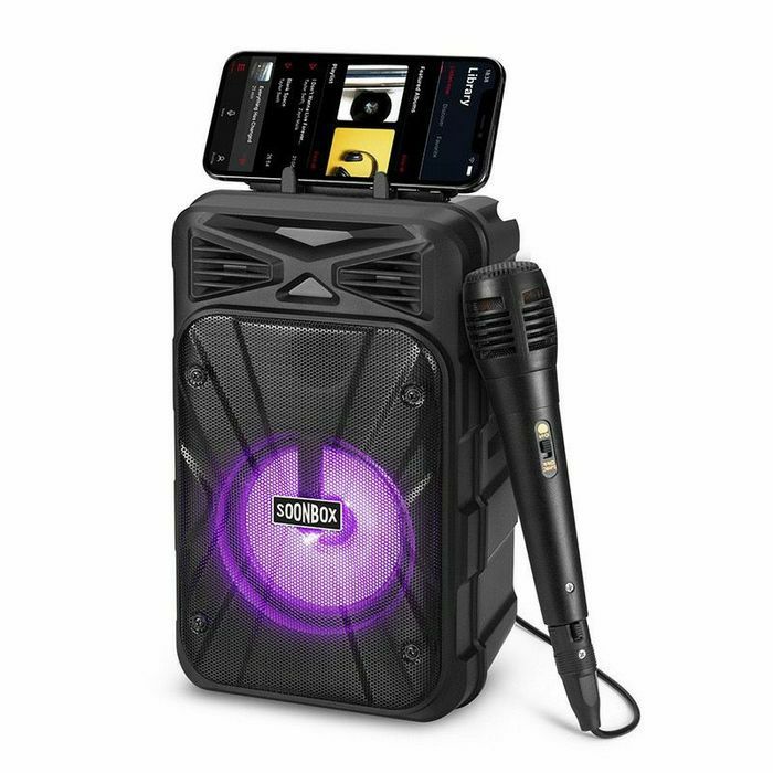 БЕСПЛАТНАЯ Доставка, Bluetooth Караоке колонка Soonbox S7 с Микрофоном