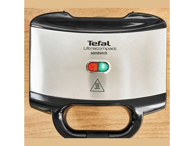Тостер за Сандвичи с Незалепващо Покритие Tefal Ultracompact SM155212