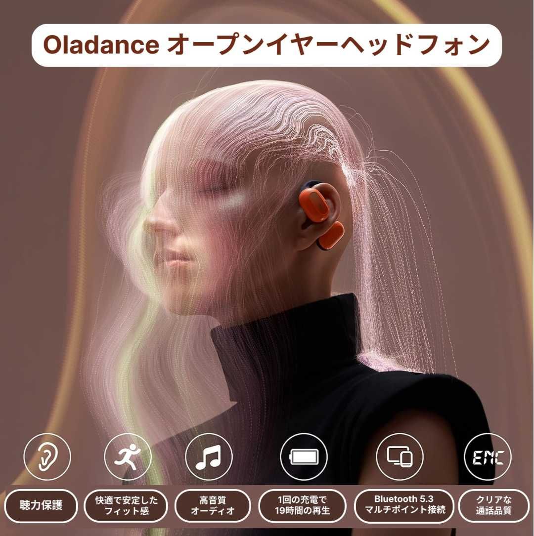Oladance OWS2 Over-ear слушалки Bt 5.3 слушалки Android iPhone нови