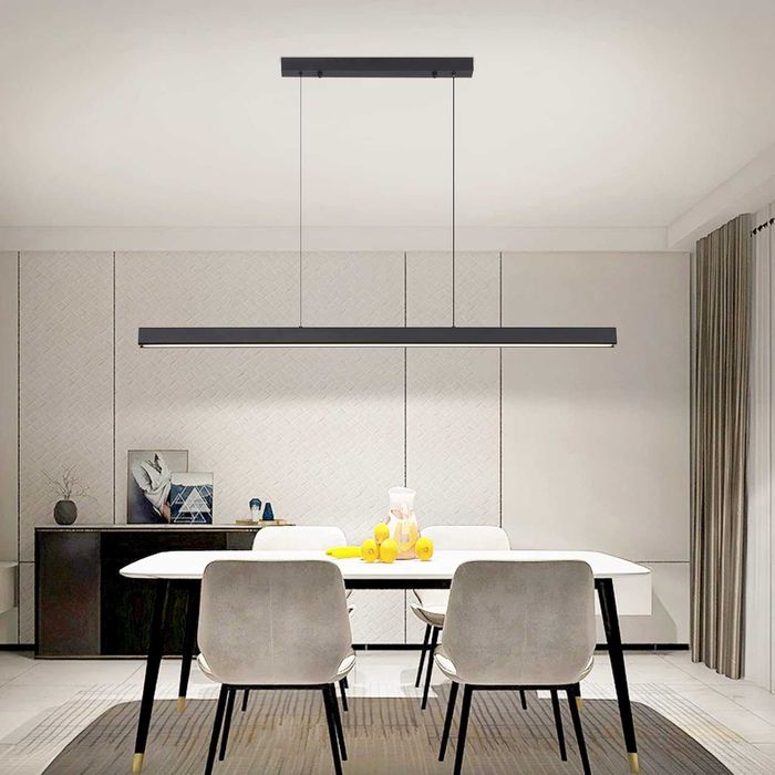 Mikeru 100см висяща LED лампа за трапезария с регулируема светлина