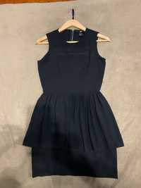 черна къса рокля за парти 34, като нова