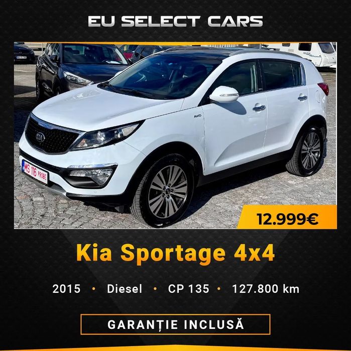 Kia Sportage Rate fixe si Cash, 22 luni Garantie, 4x4, Automat