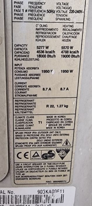 Aer condiționat de  vânzare