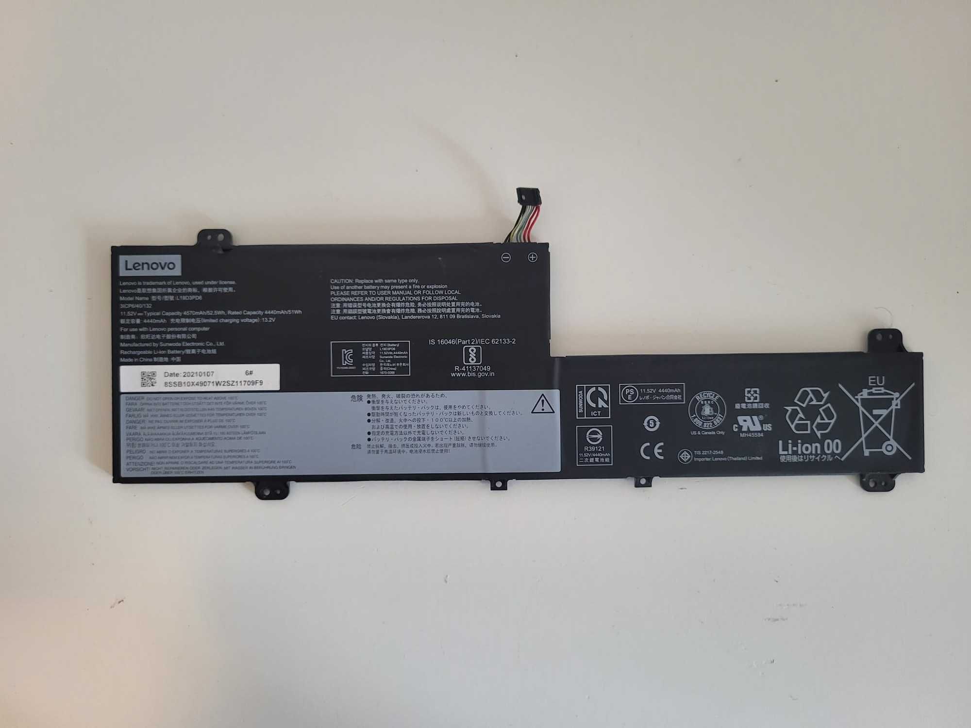 Baterie laptop Lenovo Originala L19L3PD6