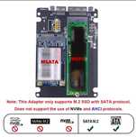 Adaptor M.2 NGFF SSD sau MSATA SSD