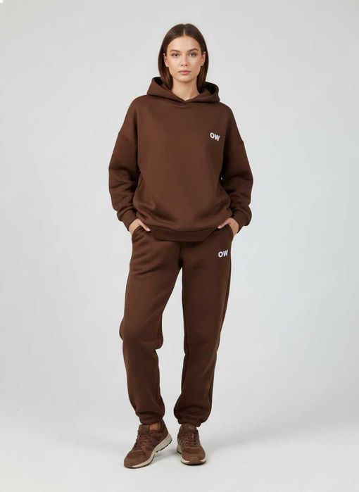 Спортен прогулочен дамски екип, ватиран комплект