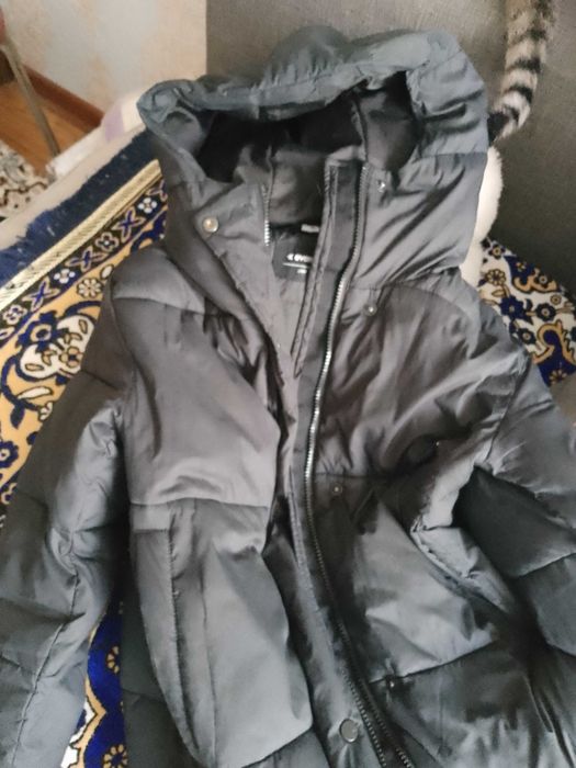 Пуховик длинный теплый