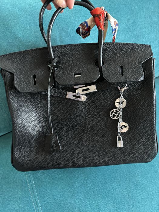 Geanta neagra de piele