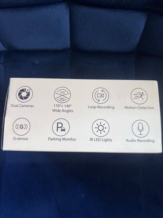 dashcam camera de bord akask j05 dual camera