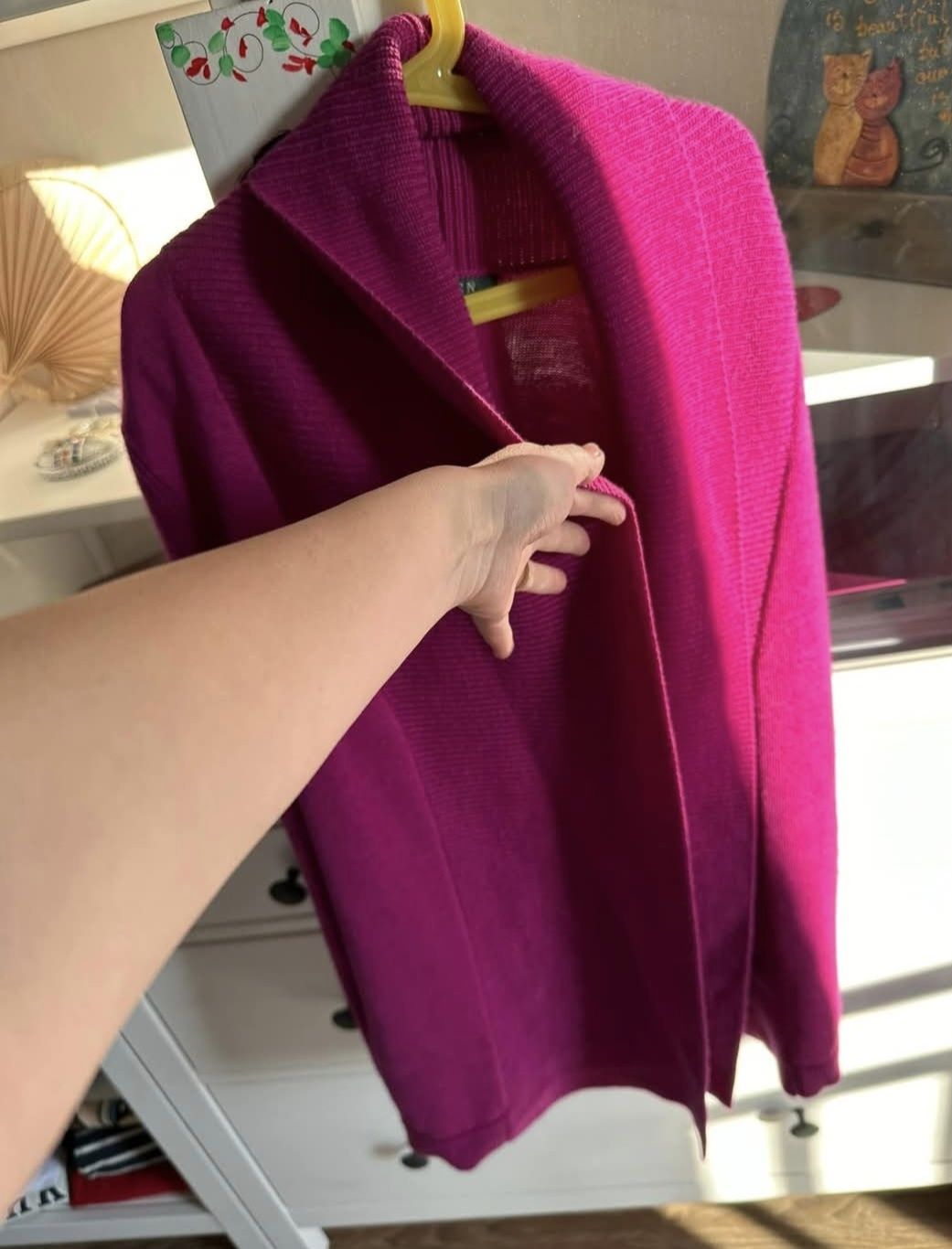 Cardigan superb, Ralph Lauren
Mărime xs, 100 % lana merino,