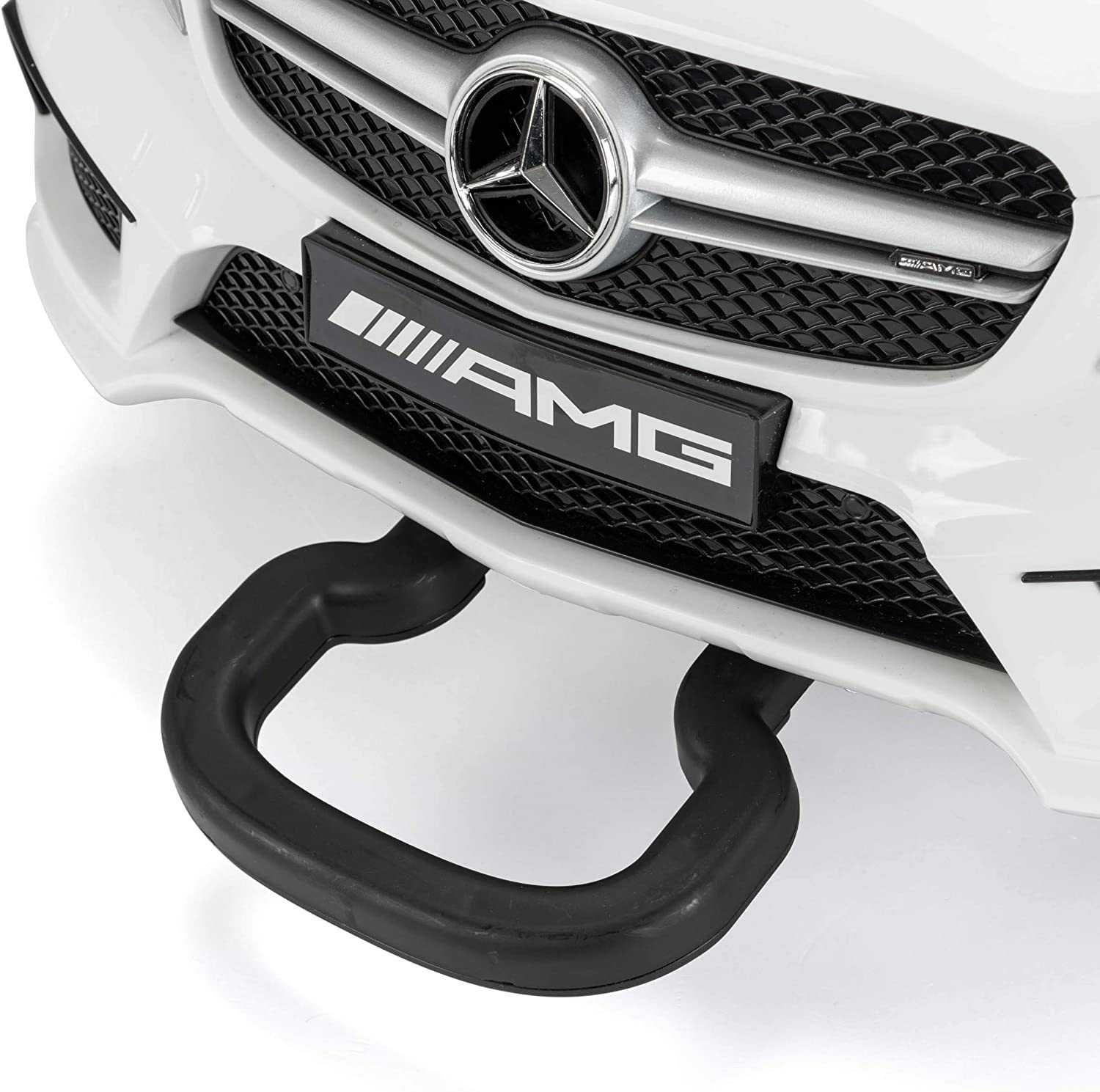 Акумулаторен джип Mercedes GLA45 12V MP3, с меки гуми с Кожена седалка