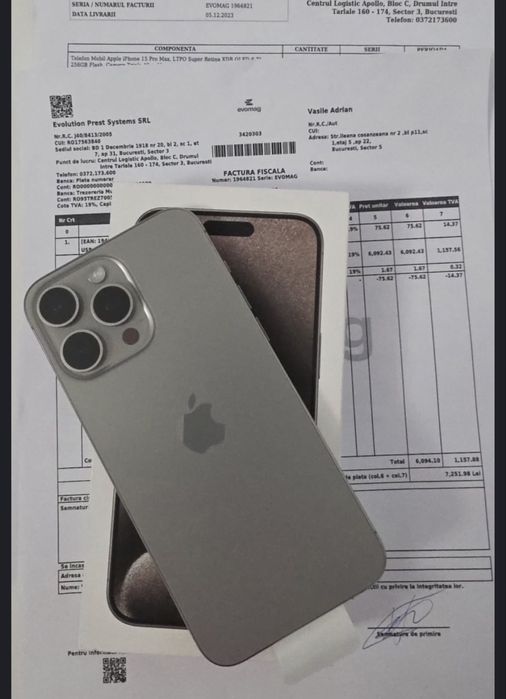 Iphone 15 Pro Max 256GB