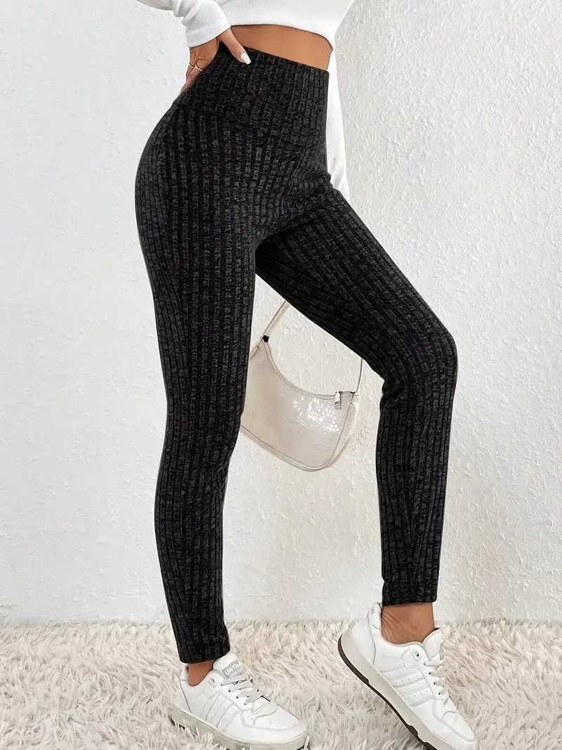 Дамски елегантни панталони с висока талия M L XL
