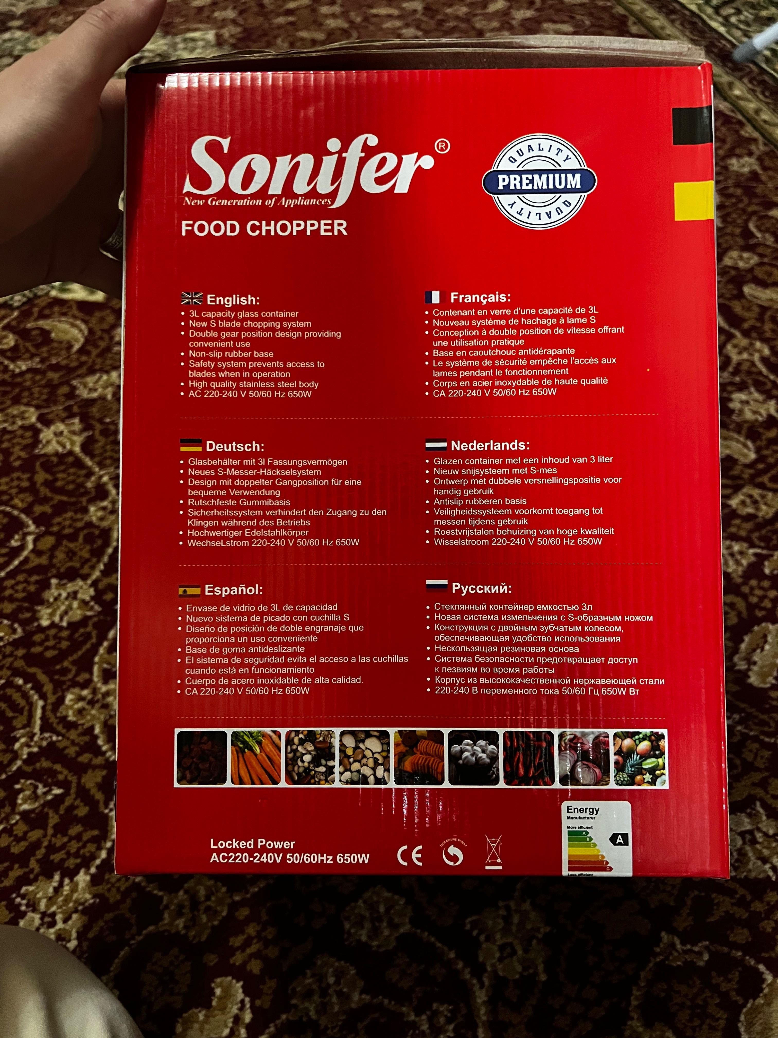 Food chopper SONIFER абсолютно новый