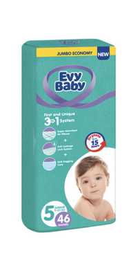 Evy Baby Junior 5/46, 4/58 детские подгузники