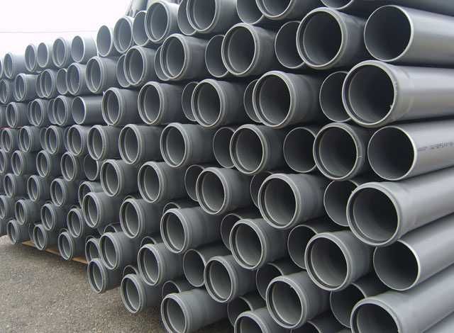 Трубы и фитинги ПВХ для канализации (рыжие и серые) Костанай