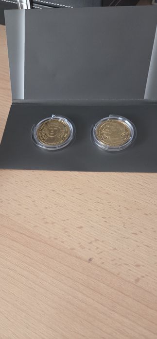 2 monede Regele Ferdinand I si Regina Maria