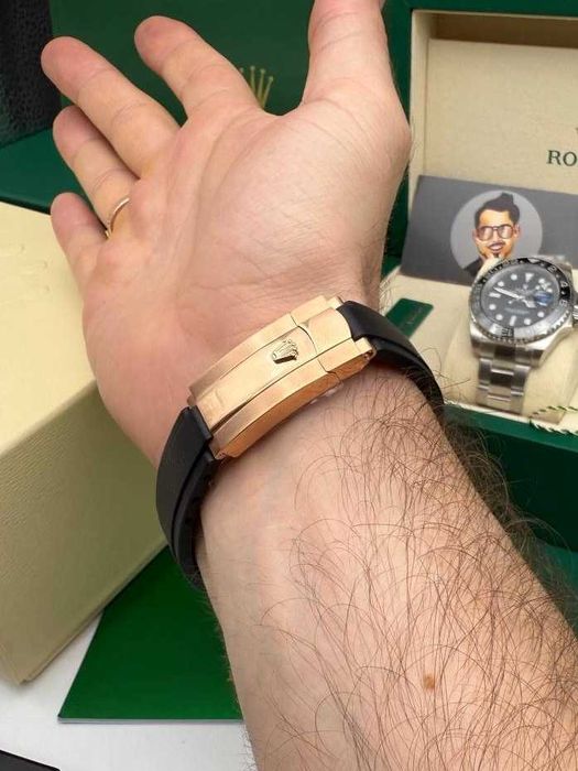 rolex sky-dweller каучук/ сив