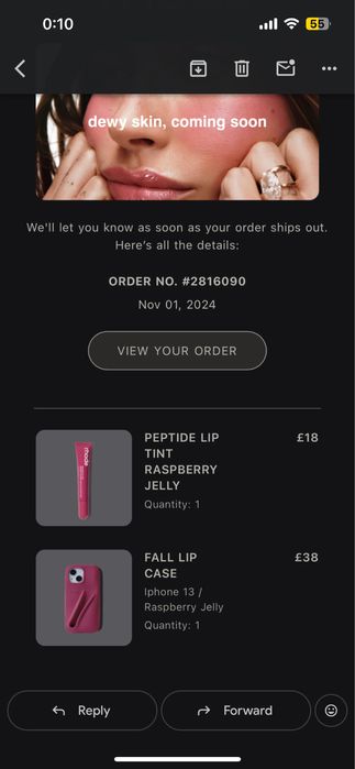 Rhode Case 13 pro + Lip Tint Rasberry Jelly