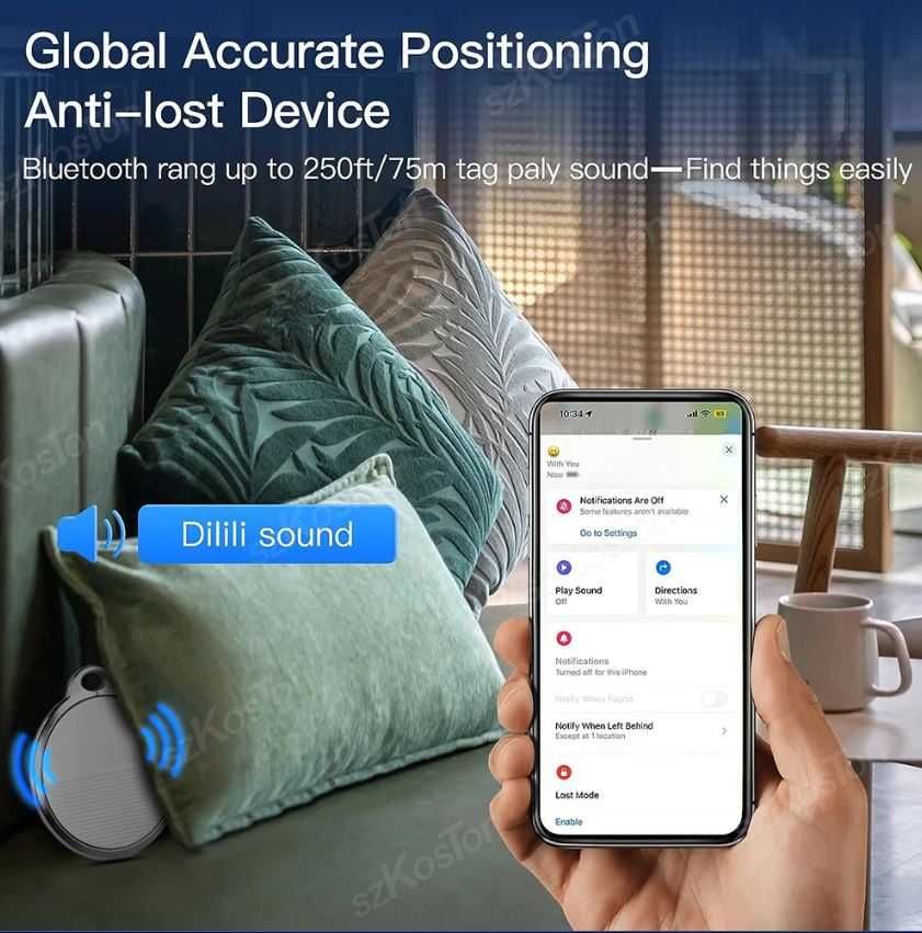 AirTag pentru iOS Apple Find My, Traker GPS, Spy, Acoperire Globala